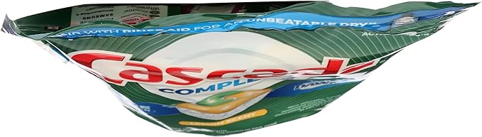 Cascade Complete Dishwasher Pods, ActionPacs Dishwasher Detergent Tabs, Lemon Scent, 18 Count