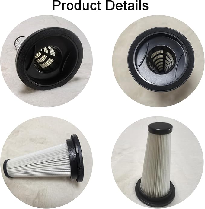 4 Pack Hepa Filter Replacement Compatible with MBYULO,Vicease,Trucozie T350 and CHEBIO C8 Cordless Vacuum Cleaner,Part to EHBR-A001-V01-US-1 and A27 Series