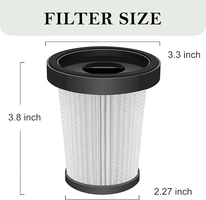 A16 Hepa Filter Replacement Compatible with CHEBIO A16 Cordless Stick Vacuum Cleaner-4Pack