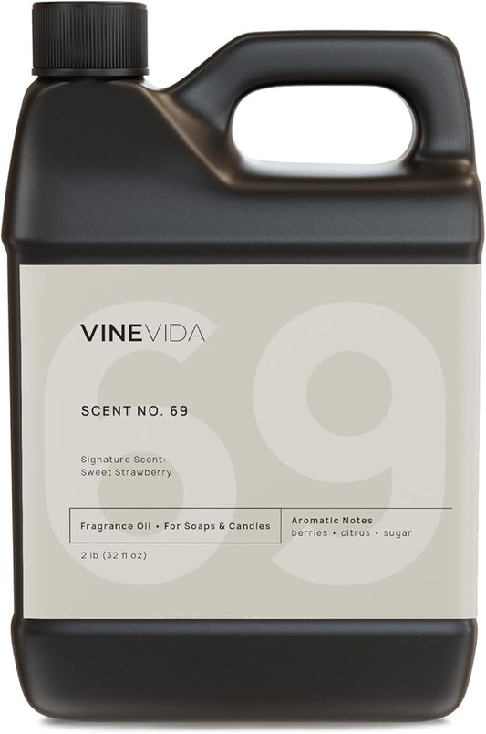 Vinevida [32 oz] Sweet Strawberry Scent - Fragrance Oil for Candle & Soap Making - Natural, USA Made