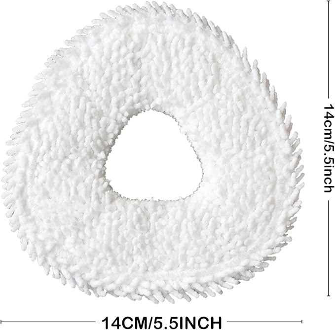 Robot Vacuum and Mop Pads 10 Pack for Narwal Freo X Ultra/Freo /Freo Z Ultra/Freo Z10/Freo Pro/Freo Z10 Ultra Robot Vacuum, High Absorbency Microfiber Replacement Pads, Washable Robot Mop Pads White