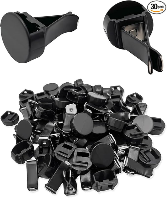 30 PCS Car Metal Air Vent Clips, Auto Perfume Air Outlet Clips Replacement, Air Freshener Clips with Plastic Slot Suitable for Most Vehicle, Universal Car Accessories
