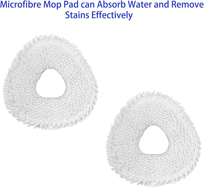 8 Pack Mop Pads Replacement for Narwal Freo/Freo Pro/Freo X Ultra/Freo X10 Pro/Z Ultra/Freo Z10 Robot Vacuum, Washable Reusable Microfiber Cloth (Not Fit for Freo X Plus), White