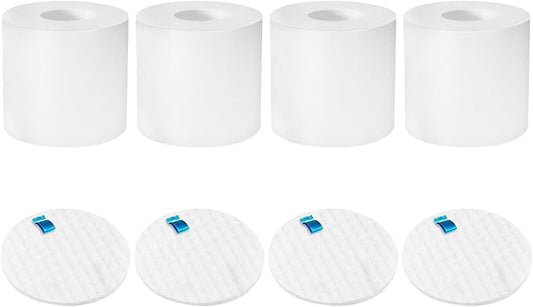 4 Foam and Felt Filters for Shark Rotator Powered Lift-Away AZ1002, NV650 NV651 NV652 NV750 NV751 NV752 NV753 AX950 AX951 AX952 ZU632, 2 Post Filters + 4 Foam & Felt Filters, Part # XHF650&XFF650