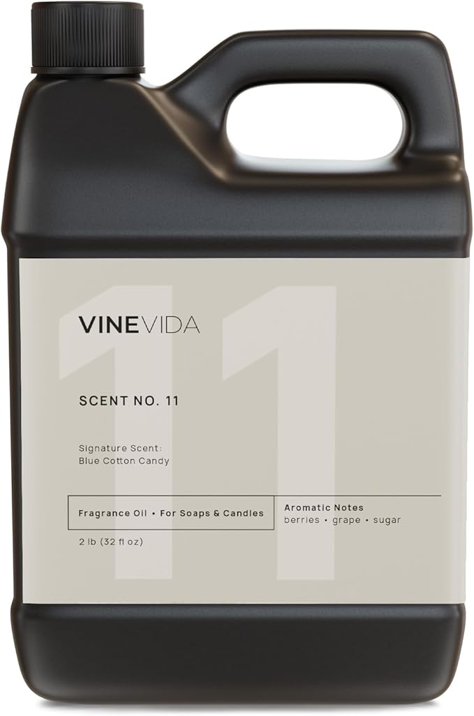 VINEVIDA [32oz] Blue Cotton Candy Fragrance Oil for Candle Making - Made in USA Scents for Soap Making - Natural Candle Oil