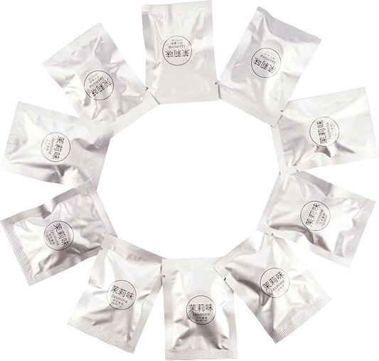 10 Pcs Car Air Fresheners Refills Solid Fragrance Replacement Pads Car Air Vent Clip Freshener Long Lasting Air Freshener for Car (Jasmine Flavor)