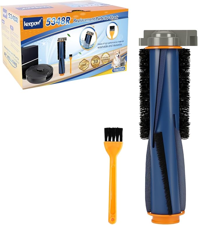 KEEPOW Main Roller Brush Replacement Compatible with Shark AI AV2511AE AV2501S AV2501AE RV2502AE RV2410WD RV2610WA RV2610WD RV2620WD RV2520AOUS AV2510AOUS Robot Vacuum Replacement Parts, 1 Pack