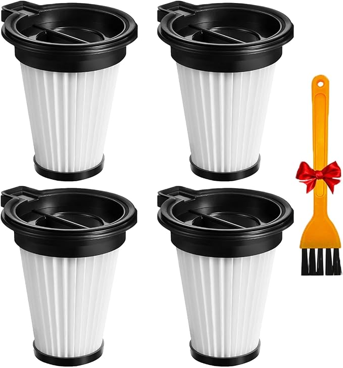 HEPA Filters Replacement Parts for Wyze Cordless Vacuum Cleaner, Removable and Washable Filter, 4 Filters 1 Cleaning Brush