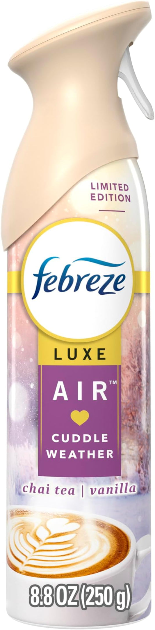 Febreze Air Mist Air Freshener Spray, Odor-Fighting Room Spray, Air Fresheners for Home and Bathroom and Kitchen, Aerosol Can, Cuddle Weather Scent, 8.8oz, 1 Count