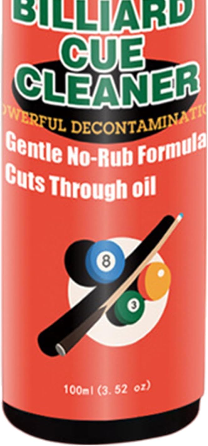Pool Cue Shaft Cleaner | 100ml Deep Cleaning Stain Remover - Pool Stick Stain Remover Spray - for Players Enthusiasts Beginners Home Club Daily Travel Party