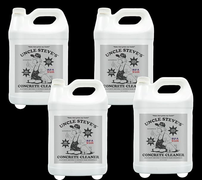 UNCLE STEVE'S® Concrete & Driveway Cleaner Concentrate - Multi-Purpose - Biodegradable - Eco-Friendly - Non-Toxic (4)
