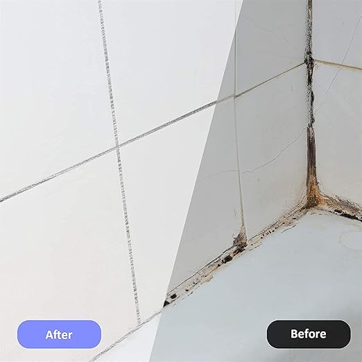 10 Pieces Tile Pen Wall Grout Color Pen Tile Repair Pen Refill Wall Gap Grout Renew Marker for Tiles Floor Kitchen Bathroom(Silver)