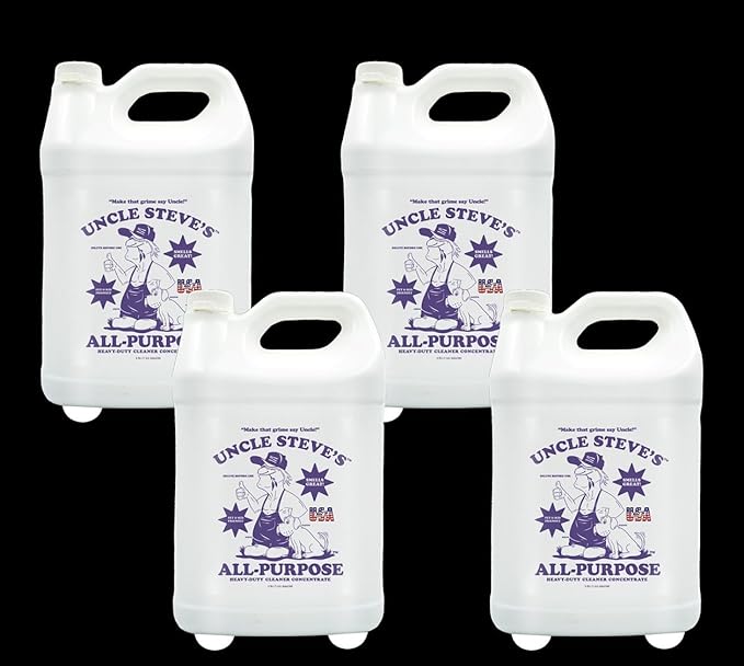 UNCLE STEVE'S® All-purpose Cleaner - Made in the USA - Pet & Kid Friendly - Eco-Friendly - Non-Toxic (4, 1 Gallon)
