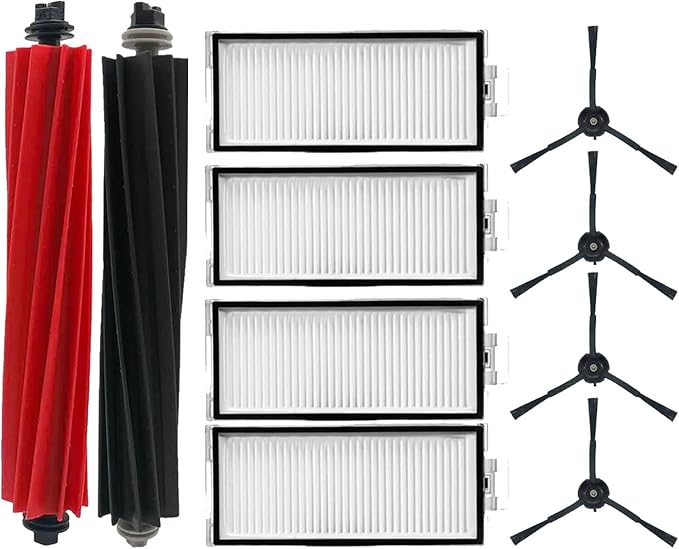 Accessories Kit for Roborock Q8 Max: Replacement Parts Compatible with Roborock Q8 Max Q8 Max + (Q8 Plus) Q5 Pro Q5 Pro+ Robot Vacuum Cleane, Main Brushes Side Brushes Filters Mop Pads