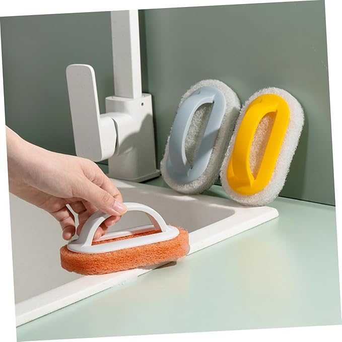 8pcs Bathtub Cleaner Brush Kitchen Accessory Soft Cleaning Pads Tile and Grout Cleaner Multi-Purpose Scrub Brush