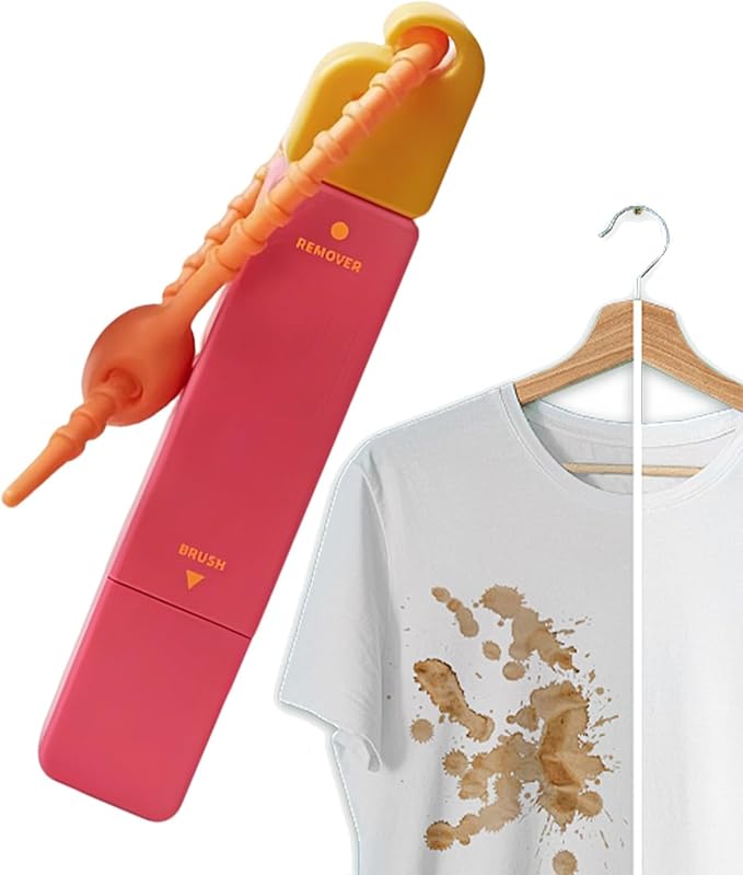 Stain Remover Pen For Clothing, 12 Ml Portable Double-Ended Stain Bleaching Pen, Instant Clothes Spot Cleaner Stick With Lanyard, For Home Outdoor & Travel