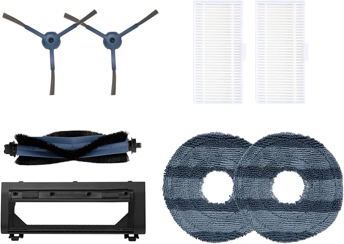 eufy Official Accessory Kit for Robot Vacuum Omni C20, 2 Side Brushes, 2 Washable Filters, 1 Rolling Brush, 1 Brush Guard, 2 Mop Pads