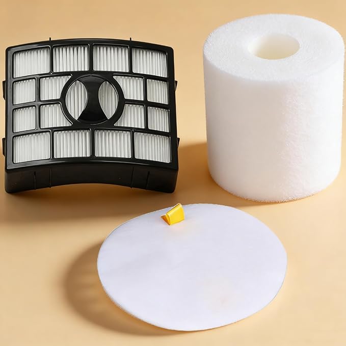 NV752 NV650 AZ1002 Shark Vacuum Filter Replacement for Shark Rotator Powered Lift-Away Vacuum NV650W, NV651, NV652, NV750W, NV751, NV831, NV835, AX950, AZ1000W, AZ1002BRN, XFF650 & XHF650-2 Sets