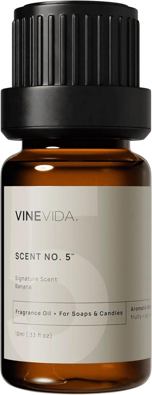 VINEVIDA [0.33oz] Banana Fragrance Oil for Candle Making and Soap Making - Premium Candle Scents for Soy Candles