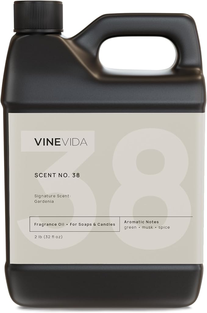 VINEVIDA [32oz] Gardenia Fragrance Oil - Made in USA Candle Scents - Natural Candle Fragrance Oil - Scents for Soap Making