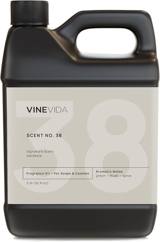 VINEVIDA [32oz] Gardenia Fragrance Oil - Made in USA Candle Scents - Natural Candle Fragrance Oil - Scents for Soap Making