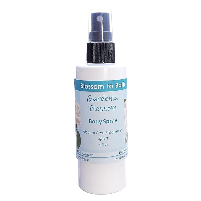 Gardenia Blossom Body Spray (4 Ounce) - Phthalate Free Fragrance - Energizes Skin with a Rousing Floral Scent