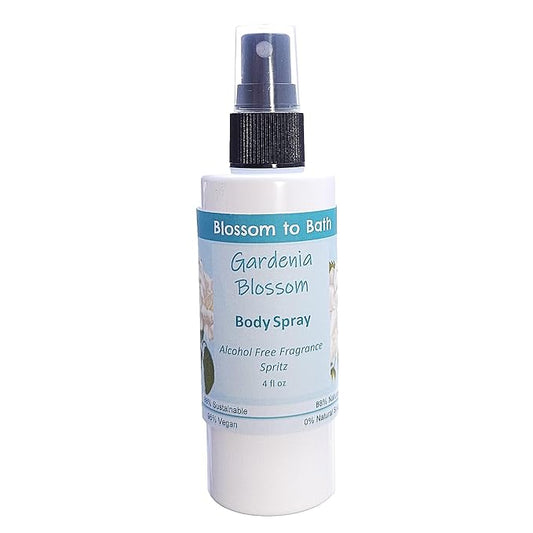 Gardenia Blossom Body Spray (4 Ounce) - Phthalate Free Fragrance - Energizes Skin with a Rousing Floral Scent