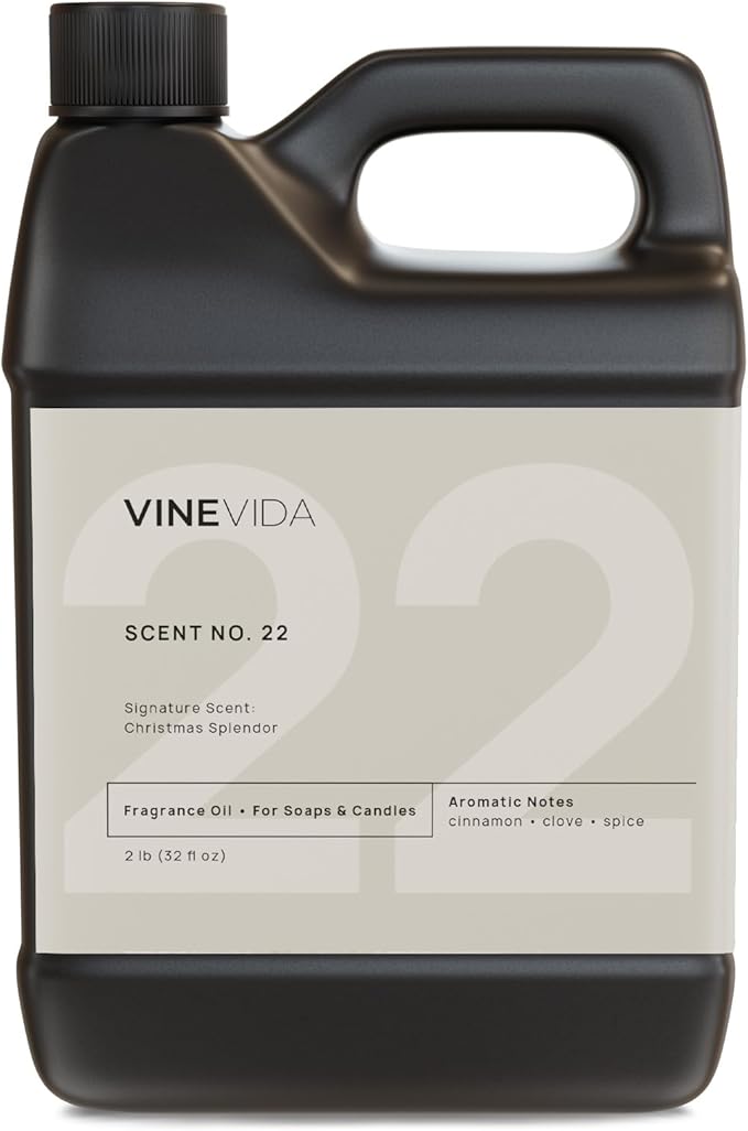 VINEVIDA Christmas Splendor Fragrance Oil - 32oz for Candle/Soap Making - Natural Scent - Made in USA