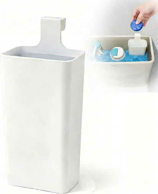 Toilet Tank Tablet Holder, Clip-On in-Tank Dispenser with Dual Clips, Helps Contain Tablet Residue and Extend Tablet Life, Reusable Toilet Tank Holder for Standard Toilets (1-Pack)