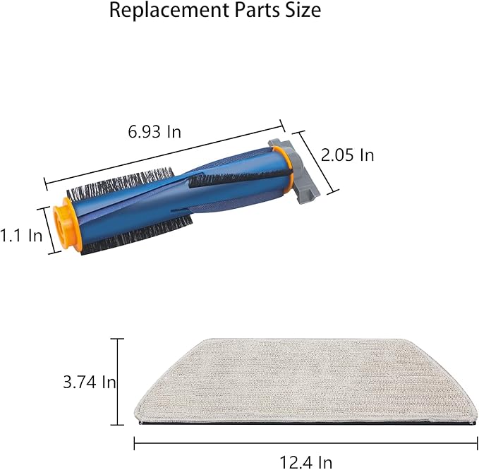 Replacement Brush for Shark UR2650WS UR2650CUS RV2620WAUK Matrix Plus Robot Vacuum (2 Brush)