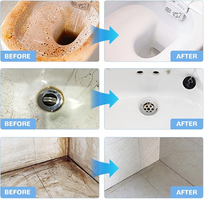 Stubborn Stains Cleaner, 2025 Upgrade Bathroom Descaler Cleaners, Multipurpose Bathroom Foam Cleaner, Bathrooms Descaler Spray for Toilet Bath Shower Glass Sink Cleane (3)