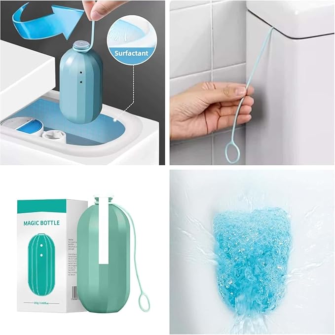 RTWAW Clean Toilet Cleaner, Toilets Tank Cleaning, Long Lasting Toilet Pro Bowl Cleaner Bottles, Gel Limpiador Profesional para Inodoro, Bowl Clean Gel Bottle