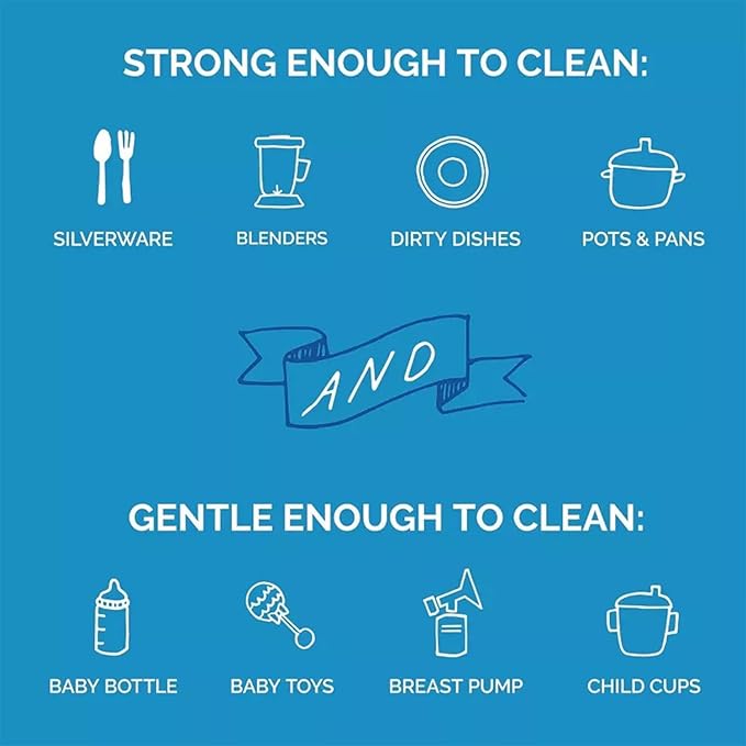 Seventh Generation Dishwasher Detergent Powder 2-Pack + Rinse Aid, Free & Clear, Biodegradable, Plant-Based & Fragrance-Free, Septic Safe
