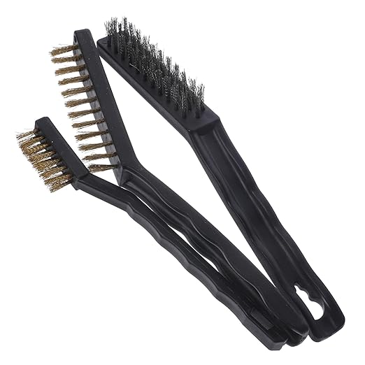 Luxshiny 3 Sets Multipurpose Wire Brush Set Small Wire Brush Kit for Cleaning for Automotive Use