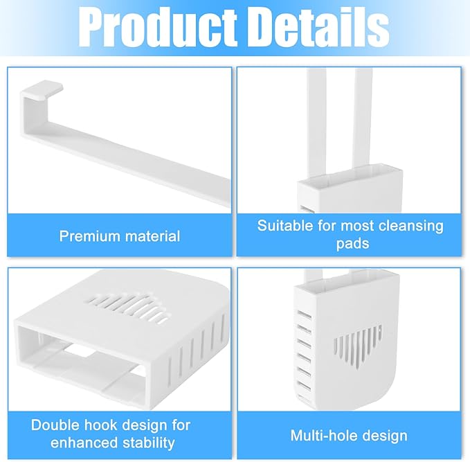 2 Sets Toilet Tank Holder, Hanging Toilet Bowl Carrier Hook Holder Hanger Bracket Caddy (Style 2)