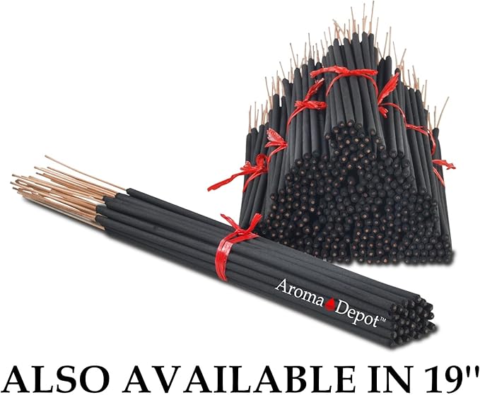Apple Ma-cintosh Type Exotic Charcoal 7'' Incense Sticks. Approx. 85 to 100 Sticks Per Bundle, Length - 7 Inches, Each Natural Stick Burns for 35 to 45 mins Each. Long Lasting.100% Pure