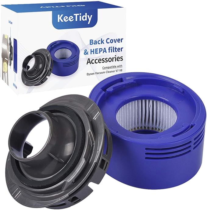 Post HEPA Filter Replacement & Motor Cover Compatible with Dyson V8 V7 Motorhead Car+Boat Trigger Cord-Free Cordless Stick Vacuum Cleaners, Upgrade Your Vacuums