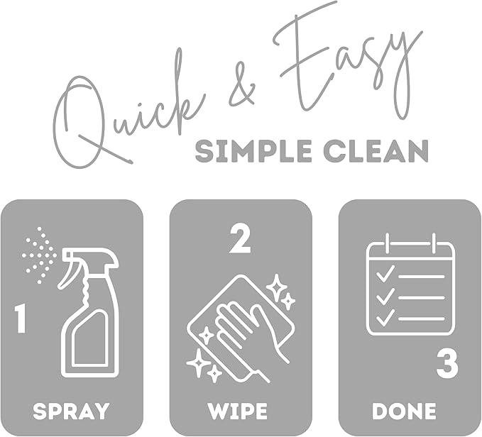 Quick Shine Stainless Steel Cleaner and Polish 24oz, 6Pk | Removes Grime & Leaves a Streak-Free Shine | Non-abrasive pH Neutral Formula | For Stainless Steel Appliances and Furnishings