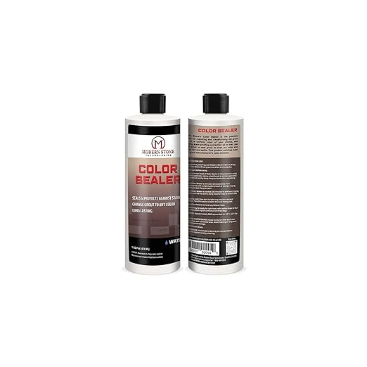 MODERN STONE TECHNOLOGIES® Color Sealer – Matches Custom® Grout Colors- Restores/Changes & Stainproofs Grout Color | Water-Based, Non-Toxic, Easy to Use | for Ceramic Tiles | #11 Snow White