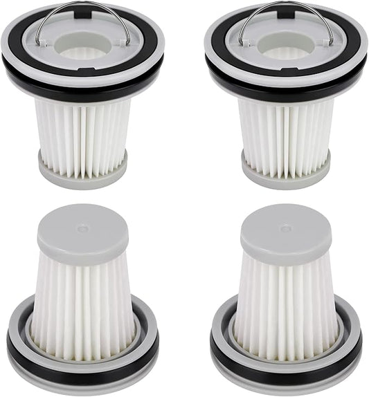 4 Pack HEPA Filter Replacement Compatible with Fanttik Slim V8 Apex / V9 Mix / V10 Mix/Slim V10 Apex Cordless Car Vacuum Cleaner, Washable and Reusable HEPA Filters