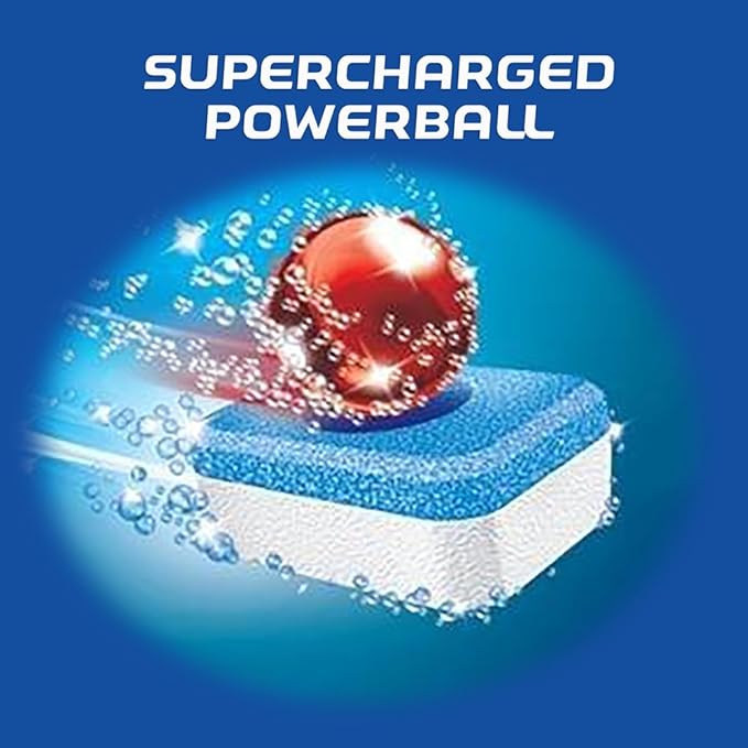 Finish - All in 1-32ct - Dishwasher Detergent - Powerball -Individually Wrapped Dishwashing Tablets - Dish Tabs