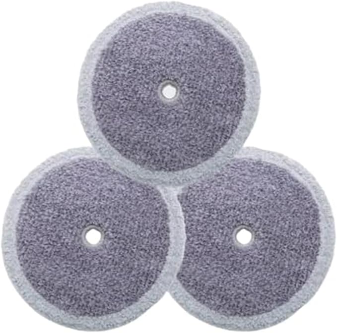EVERYBOT Replacement Accessory of Three-Spin and Edge, Washable Mother Yarn Mop Pads for Robot (6pcs)
