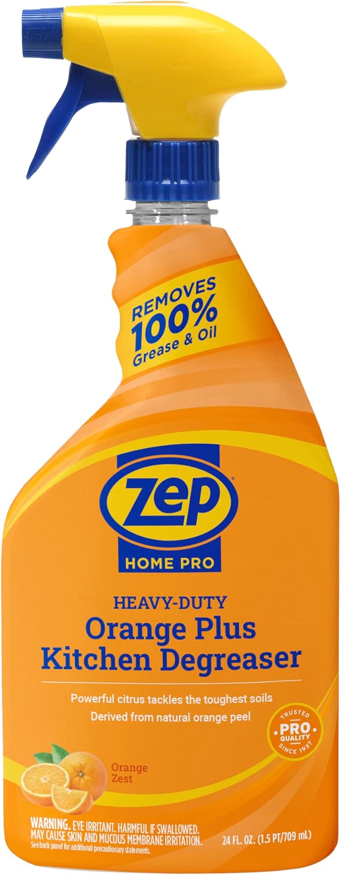 Zep Home Pro Orange Plus Kitchen Degreaser - 24 Fl. Oz. - R49506 - Pro Trusted Cleaning Power: Now in Refreshing Scents & Family Friendly Formulas (6)…