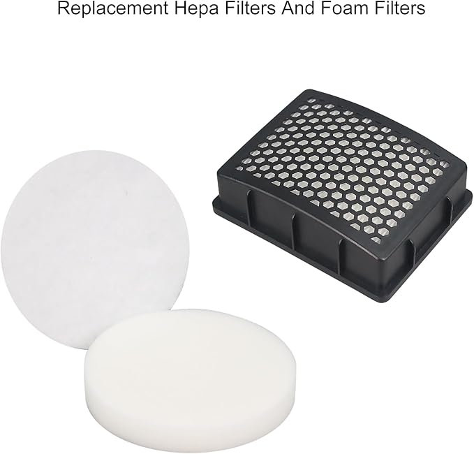 Replacement Filter Compatible with Kenmore DU2015 DU2012 K4010 Bagless Upright Vacuum (2 Hepa filter and 4 Foam filter)