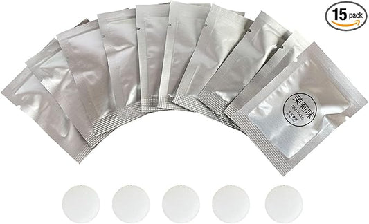 15 Pack Car Air Vent Clip Freshener Refills Solid Fragrance Replacement Pads, Long Lasting Air Freshener for Car Accessories for Women Men (Jasmine)
