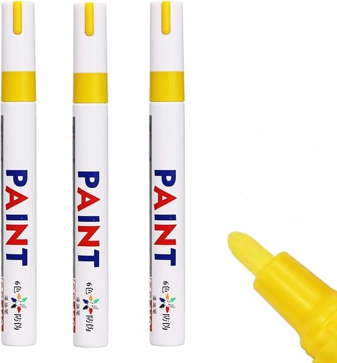 3Pcs Tile Marker Repair Wall Pen White Grout Marker Odorless Non Toxic for Tiles Floor and Tyre Suitable Car Painting Mark Pen