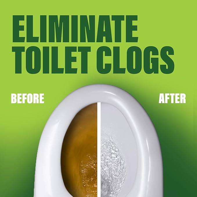 Green Gobbler POWDER PLUNGER Toilet Bowl Clog Remover - 2 Pack Net WT 16.5 oz
