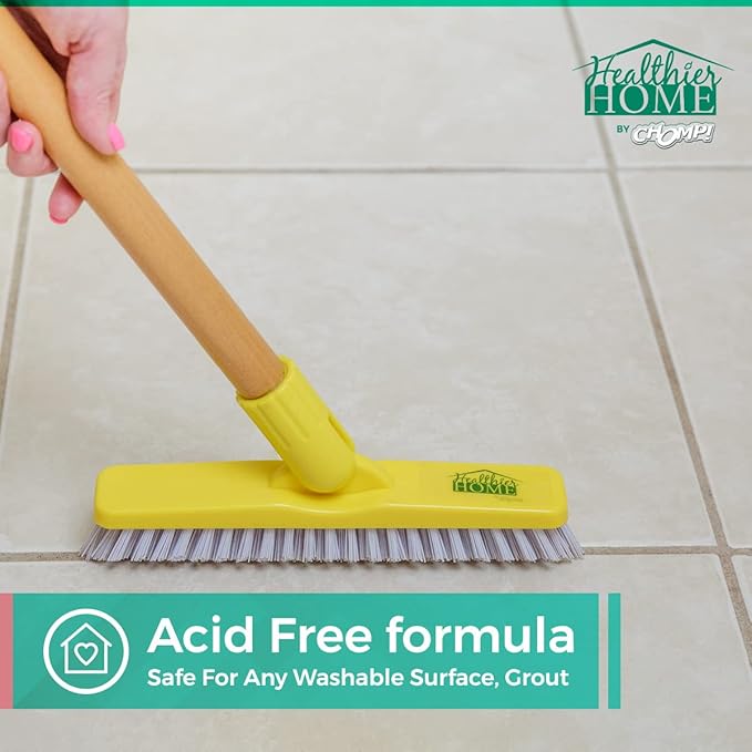 CHOMP! Best Grout Cleaner Spray: Healthier Home 4 in 1 Powerful Acid Free Professional Cleaning Formula for Grouts and Tiles. Safe for All Washable Surfaces. Bye to Dirt Grime 32oz