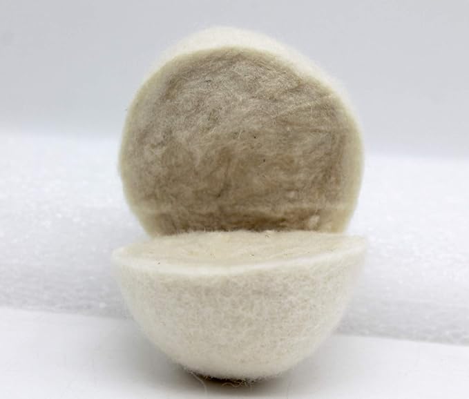 Wooland Wholesale Bulk Laundry XL Premium Wool Dryer Balls - 100% New Zealand Organic Wool Natural Fabric Softener for Sensitive Skin, Babies (150 Count)