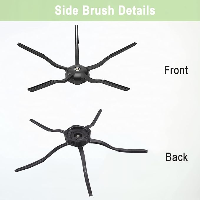 Roborock Compatible Replacement Parts Compatible with Roborock S7 S7+ S7 MaxV, S7 MaxV Plus T7S T7 plus T7S plus Robot Vacuum, 2 Roller Brush, 4 Filter, 6 Side Brush, 4 Mop Cloth